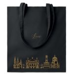 Сумка бавовняна Львів архітектура імітація золота 160г(м2), чорна, 50S200229LAIZ