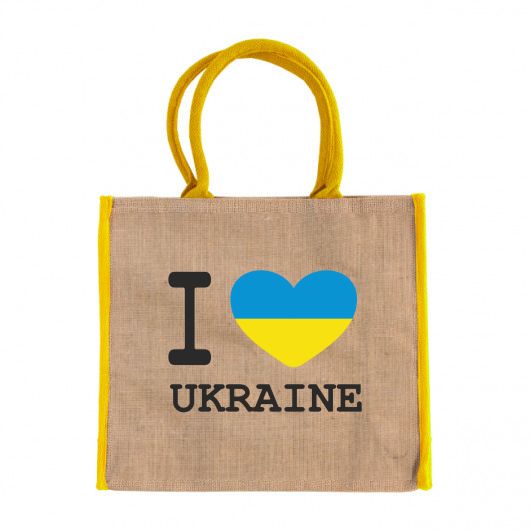 Сумка з джуту I love Ukraine, 50S800130ILU