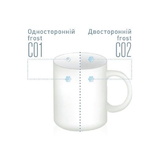 Горнятко матове FRESIA Dual 340 мл, скло, 52F001C02