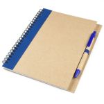 Записник А5 ECOCOLOR на пружині зі смужкою та ручкою, 683305