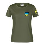 Футболка жіноча Ukraine Тризуб Glory, оливкова