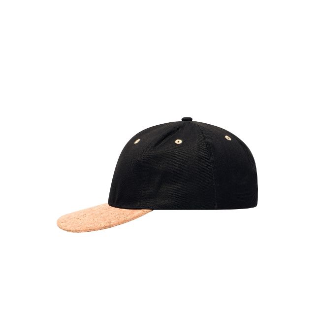 Кепка 6 клинів, козирок із корка, Cork Flat Peak Cap , MB6204BLNTZ9