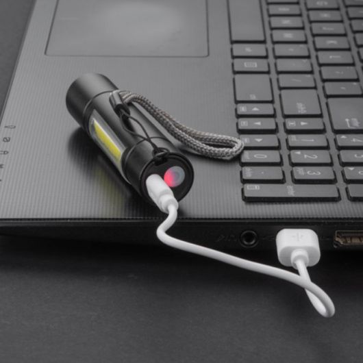 Ліхтарик WALKER акумуляторний, LED+USB+Rechargable, P29173P9
