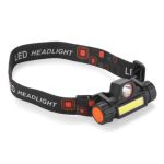Ліхтарик WORK24 акумуляторний налобний, LED+USB+Rechargable, P29174P9